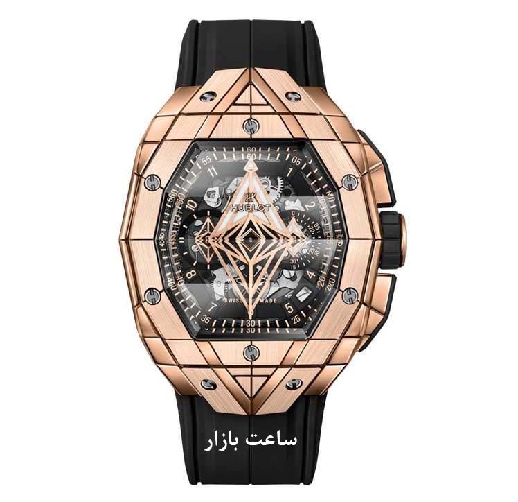 ساعت مردانه هابلوت رزگلد