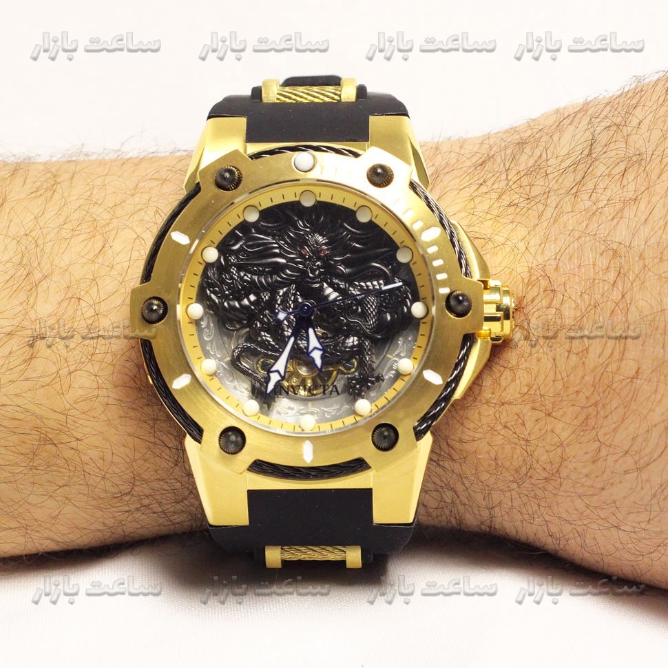 ساعت اینویکتا اتوماتیک دراگون بند رابر