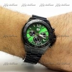 ساعت تگ هویر فرمول 1 مشکی صفحه سبز