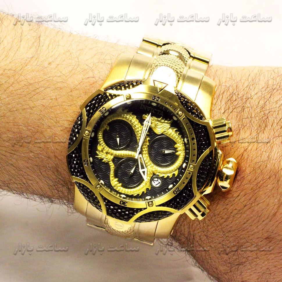 ساعت اینویکتا دراگون گلد