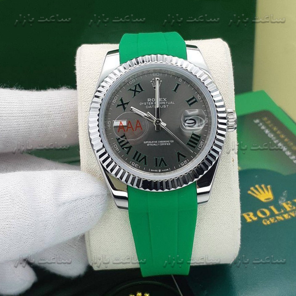 ساعت رولکس ویمبلدون بند سبز