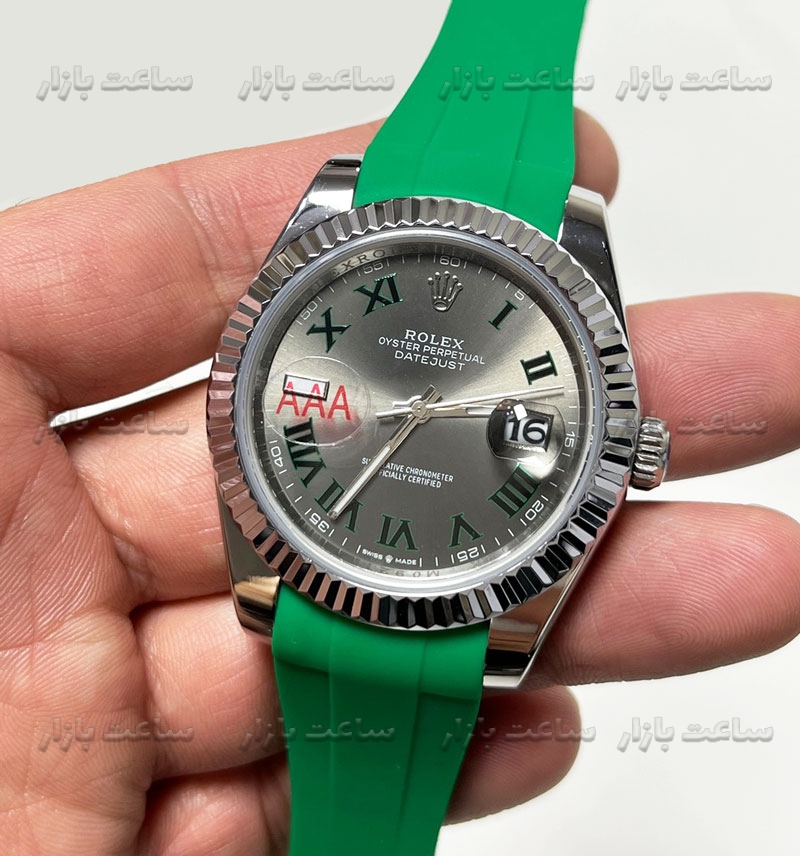 ساعت رولکس ویمبلدون بند سبز
