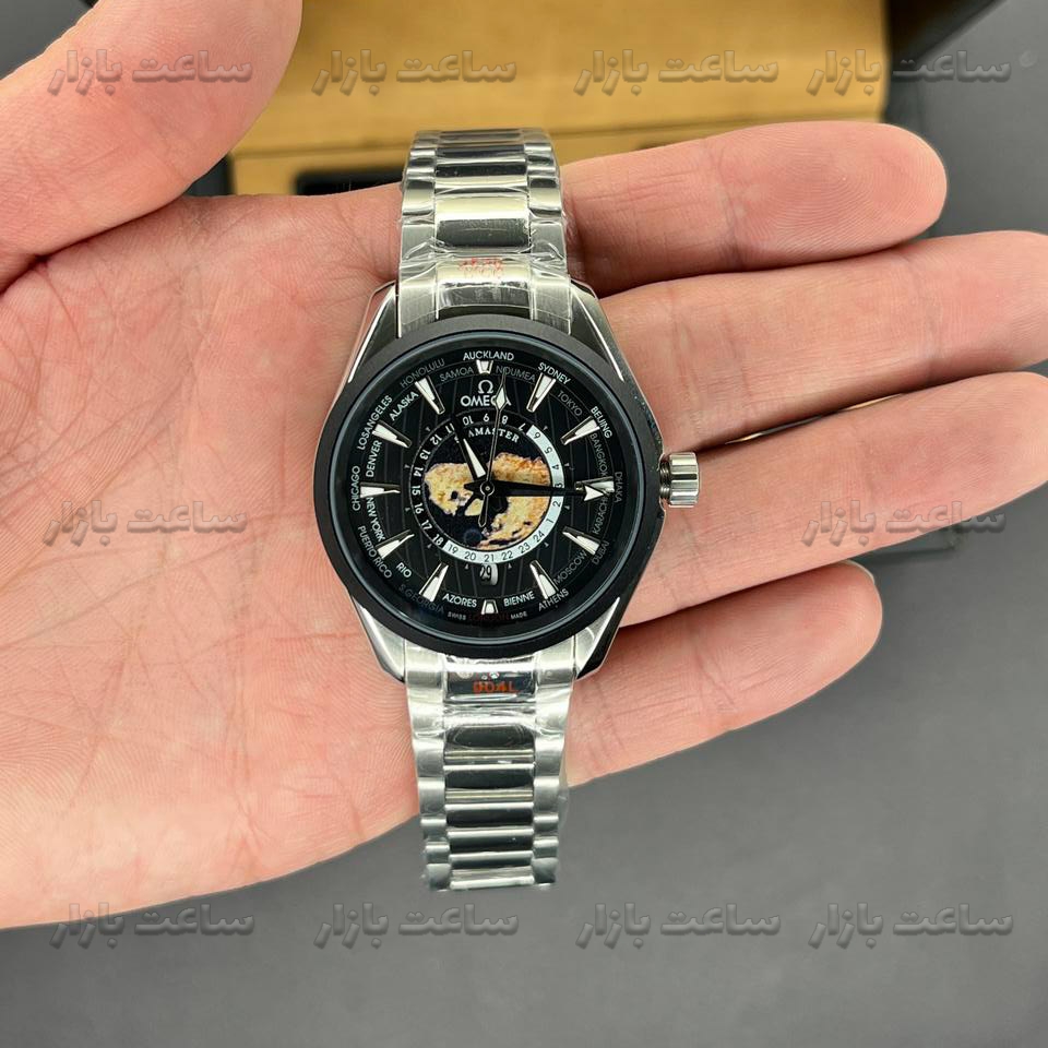 قیمت امگا سی مستر آکوا ترا ورلد تایمر مشکی Omega Seamaster Aqua-Terra-150M