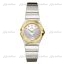 ساعت امگا زنانه دورنگین طلایی سیلور Omega Constellation