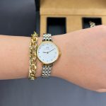 قیمت ساعت مچی زنانه دنیل ولینگتون سیلور گلد مدل Classic Petite
