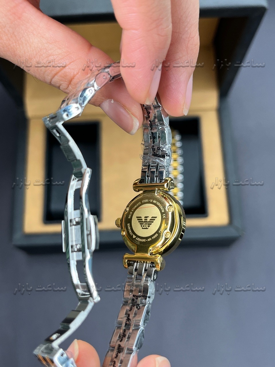قیمت ساعت زنانه امپریو آرمانی سیلور گلد Emporio Armani SD4524