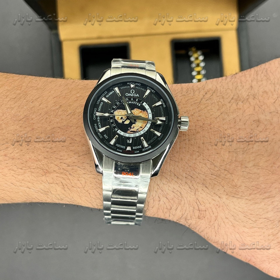 قیمت امگا سی مستر آکوا ترا ورلد تایمر مشکی Omega Seamaster Aqua-Terra-150M